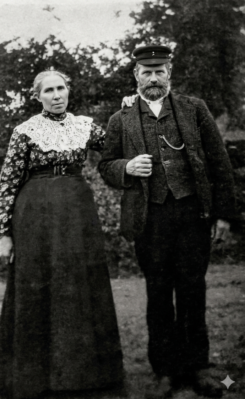 Portrait of William Bright and Emma Snare, late nineteenth or early twentieth century